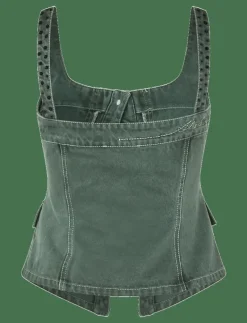 2393 Denim, Scoopneck Pockets Vest - Jeansvästar|STINE GOYA Clearance
