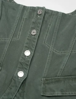 2393 Denim, Scoopneck Pockets Vest - Jeansvästar|STINE GOYA Clearance