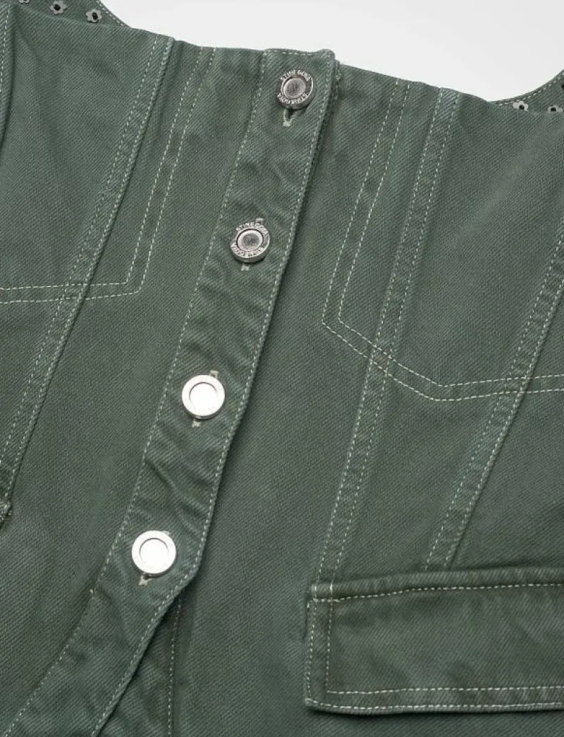 2393 Denim, Scoopneck Pockets Vest - Jeansvästar|STINE GOYA Clearance