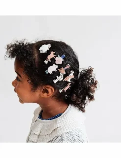 8 Hair Clips - Mini Horse Homestead - Hårklämmor|Mimi & Lula Outlet