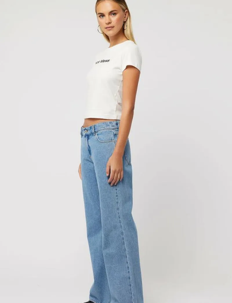 99 LOW BAGGY FLARE GIGI MID - Utsvängda jeans|ABRAND