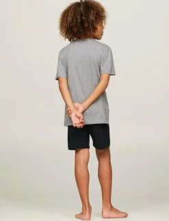 Tommy Hilfiger 2 PK SS TEE - Set MEDIUM GREY HT/BLACK New