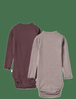 2 Rib Body L/S Lotta - Långärmad body|Wheat Clearance