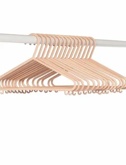 3 Sprouts Wheat straw hanger (Set of 15), - Krokar och galgar PINK Clearance