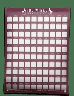 Gift Republic 100 Wines - Kalendrar & Anteckningsblock RED Sale