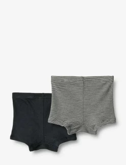 Wheat 2 Wool Boxershorts Avalon - Kalsonger NAVY STRIPE New