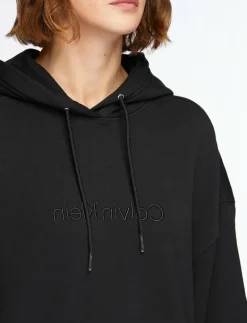 A- Logo Emb French Terry PO Hood - Huvtröjor|Calvin Klein Clearance