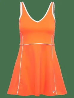 Björn Borg ACE V DRESS - Klänningar SHOCKING ORANGE Clearance