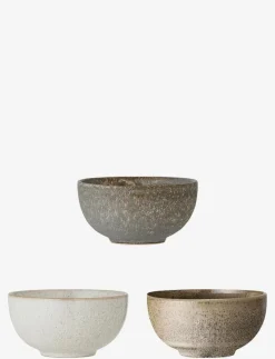 Bloomingville Addison Bowl set of 3 - Frukostskålar GREY