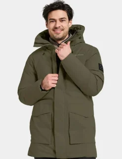 Didriksons AKILLES USX PARKA 2 - Parkasjackor DEEP GREEN Hot