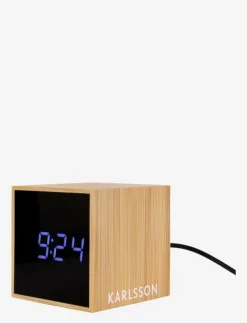 KARLSSON Alarm clock Mini Cube - Väckarklockor NATURAL Outlet