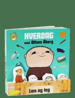Alfons Åberg - Book with 4 wooden figures - (DK) - Læs og Lær - Pedagogisk barnbok|Barbo Toys Outlet