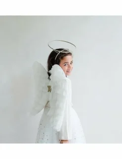 Mimi & Lula Alice Band - Angel Halo Christmas - Maskeradtillbehör GOLD Hot