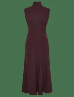 Mango A-line turtleneck dress - Midiklänningar BROWN Hot