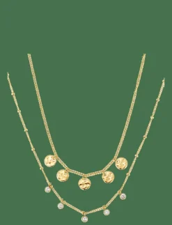 Amalfi double layer necklace - Kedjehalsband|By Jolima Discount