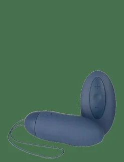 Amaysin Ribbed Rechargeable and Remote Controlled Love Egg - Beauty BLUE Hot