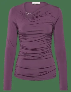 Amilia ring detail jersey top - Långärmade toppar|Malina Sale