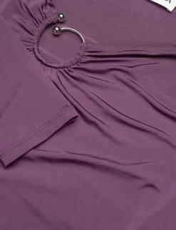 Amilia ring detail jersey top - Långärmade toppar|Malina Sale