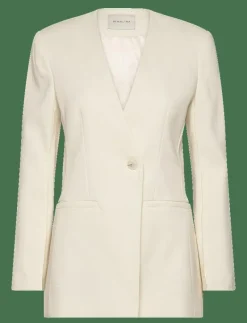 Anisa collarless fitted blazer - Enkelknäppta kavajer|Malina Best