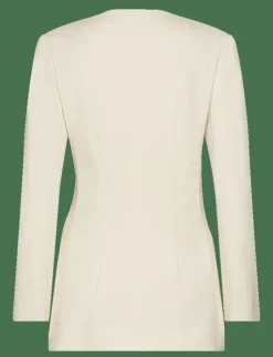 Anisa collarless fitted blazer - Enkelknäppta kavajer|Malina Best