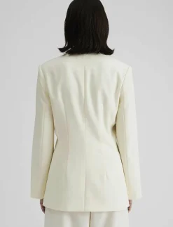 Anisa collarless fitted blazer - Enkelknäppta kavajer|Malina Best