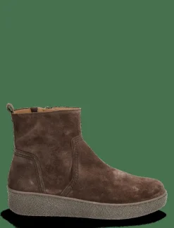 Gabor Ankle boot, warmlining - Platta ankelboots DARK BROWN Clearance