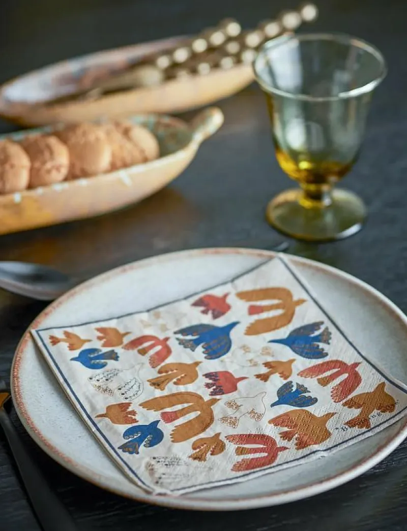 Bloomingville Anniversary Napkin - Servetter YELLOW Clearance