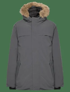 Anorak with shearling-effect hood - Anorak|Mango Hot