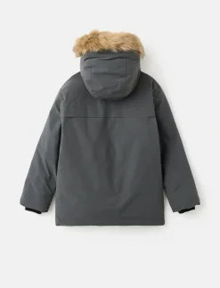 Anorak with shearling-effect hood - Anorak|Mango Hot