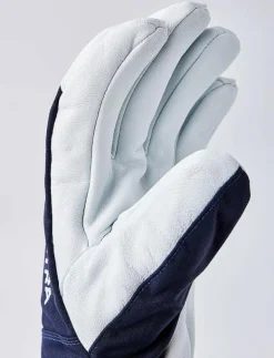 Army Leather Heli Ski - 5 finger Black - Fingervantar|Hestra New