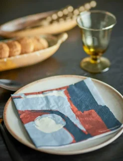 Bloomingville Arty Napkin - Servetter BLUE Sale