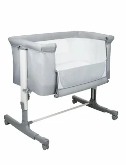 Asalvo Bedside Crib Mini Calm, - Spjälsängar GREY