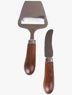 Astrid osthyvel och smörkniv, brun - Smörknivar|Sagaform Clearance