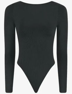 Girlfriend Collective Ava Scoop Back Bodysuit, Thong - Jumpsuits & Bodies BLACK Best