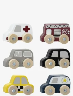 Avin Toy Car, Grey, MDF Set of 6 - Leksaksbil|Bloomingville Outlet