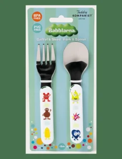 Babblarna- Cutlery, Fork & Spoon - Serveringsset|Teddykompaniet Hot
