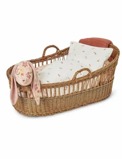 Baby blanket, fish bone knit, rouge - Snuttefiltar|Smallstuff New