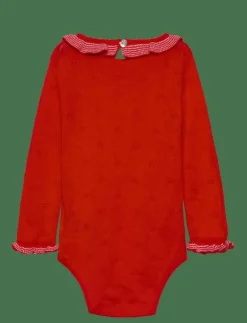 FUB Baby Ruffle Body - Långärmad body SIGNAL RED