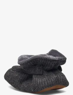 En Fant Baby Slippers - Baby tossor DARK GREY MELANGE Discount