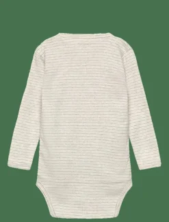 BABY STRIPED WRAP BODY LONG SLEEVE - Långärmad bodysuit|Copenhagen Colors Discount