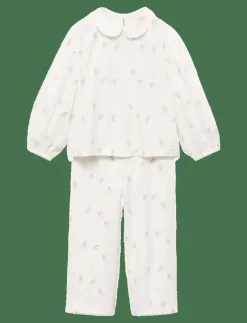 Mango Baby-collar printed pyjamas - Set NATURAL WHITE New