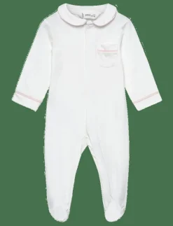 Baby-neck pyjamas with pocket - Långärmad bodysuit|Mango Online