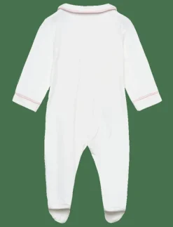 Baby-neck pyjamas with pocket - Långärmad bodysuit|Mango Online