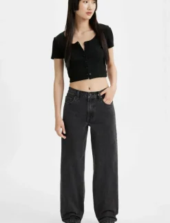 Levi's® BAGGY DAD BOOT BARN STONE - Vida byxor BLACKS Hot