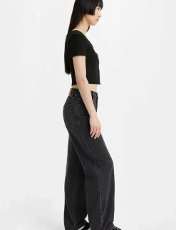 Levi's® BAGGY DAD BOOT BARN STONE - Vida byxor BLACKS Hot