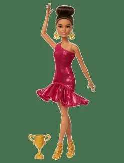 Barbie Ballroom Dancer Fashion Doll with Brown Styled Hair, Dancing Trophy Accessory - Dockor MULTI COLOR