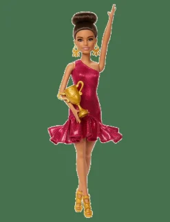 Barbie Ballroom Dancer Fashion Doll with Brown Styled Hair, Dancing Trophy Accessory - Dockor MULTI COLOR