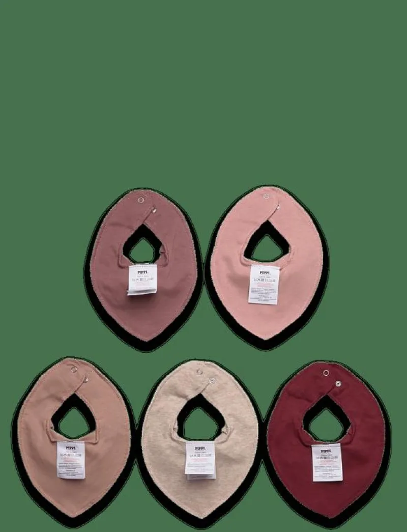 Bandana Bib - solid (5-pack) - Babyskötsel|Pippi