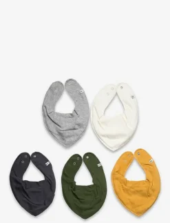 Bandana Bib - solid (5-pack) - Babyskötsel|Pippi