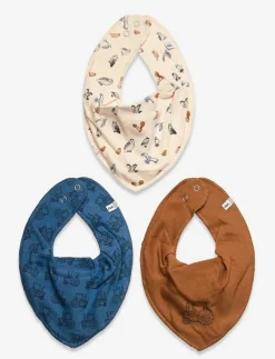 Bandana Bib Boy -AOP (3-pack) - Babyskötsel|Pippi Clearance